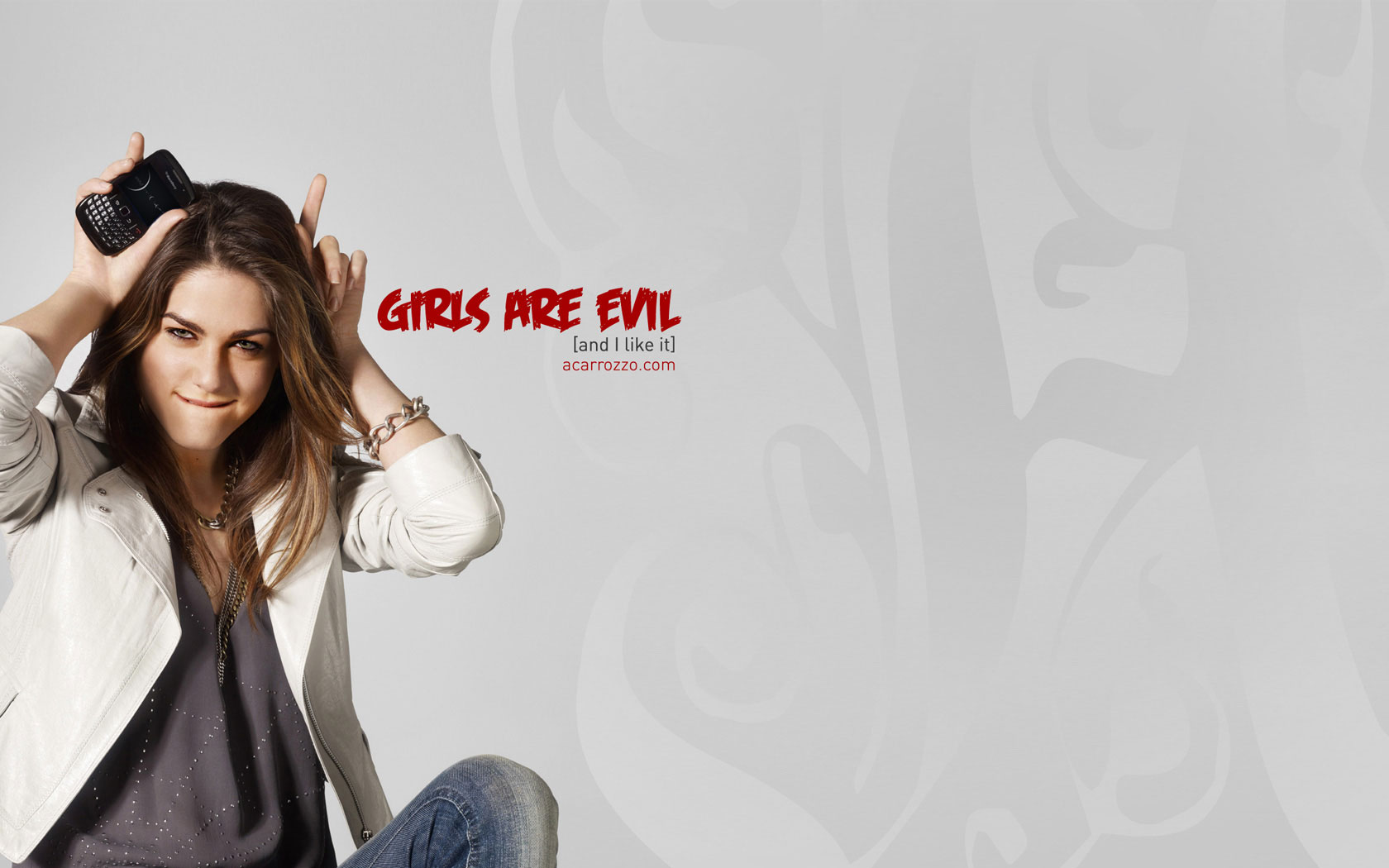 acarrozzo.com Wallpaper Design - Girls are evil