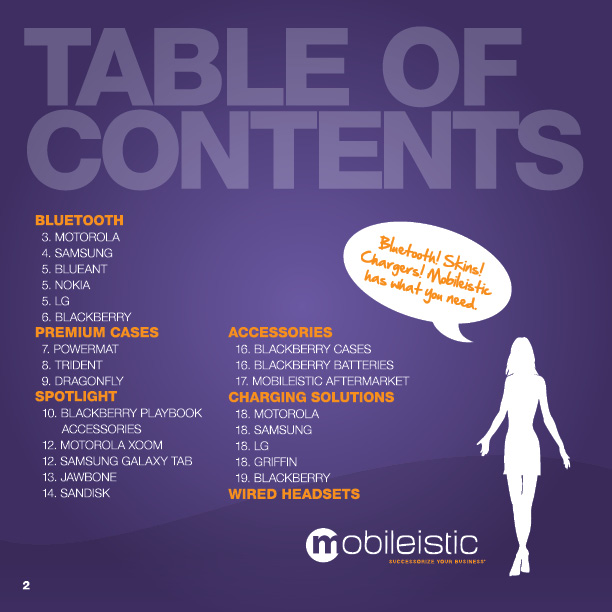 Mobileistic Table of Contents
