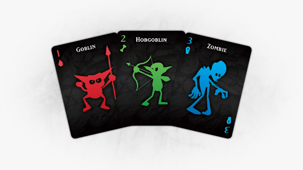 Monster Party Playing Cards - 3 cards