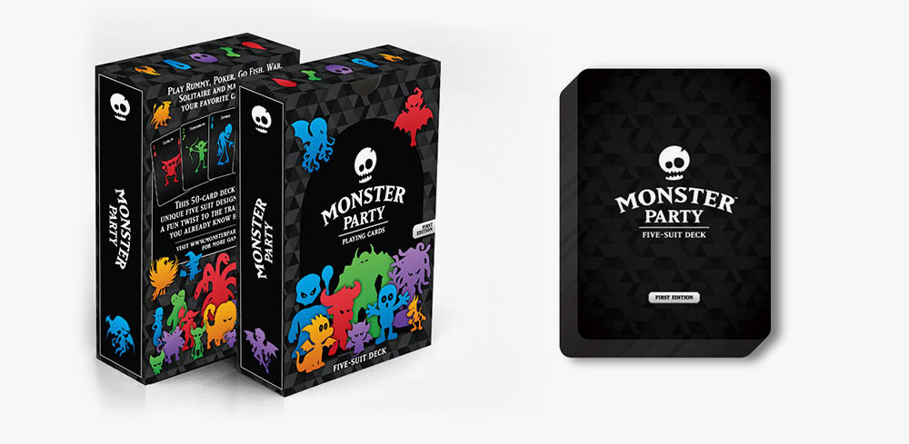 Monster Party Playing Cards - Five Suit Deck