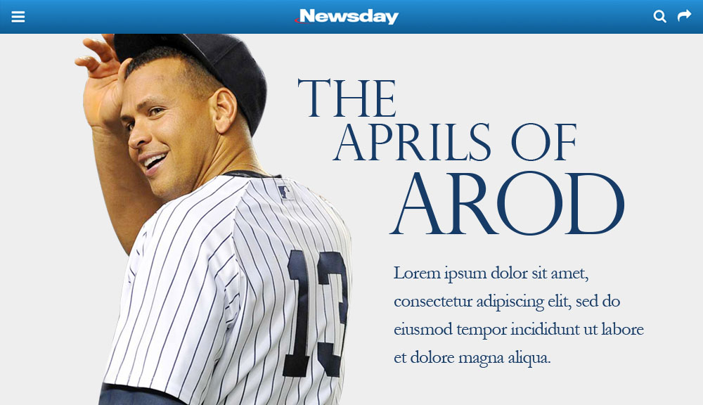 Newsday Aprils of Arod Preview