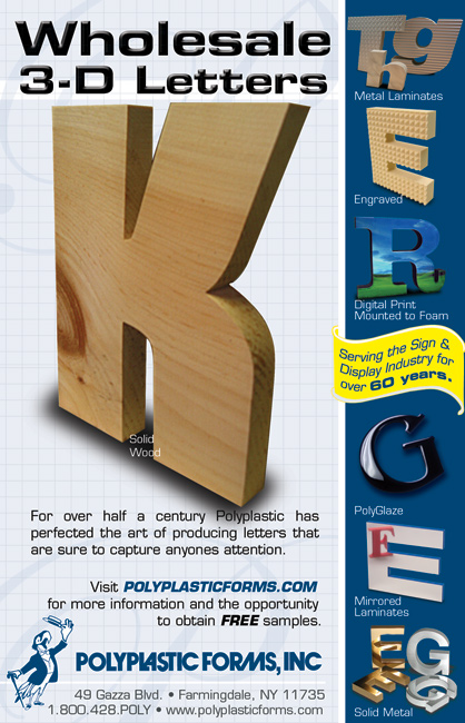 PolyPlastic Forms - 3D Wood Letters