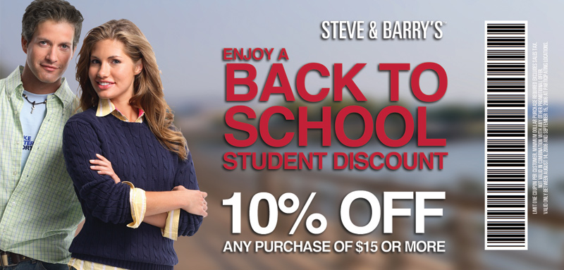 Back to School Coupon