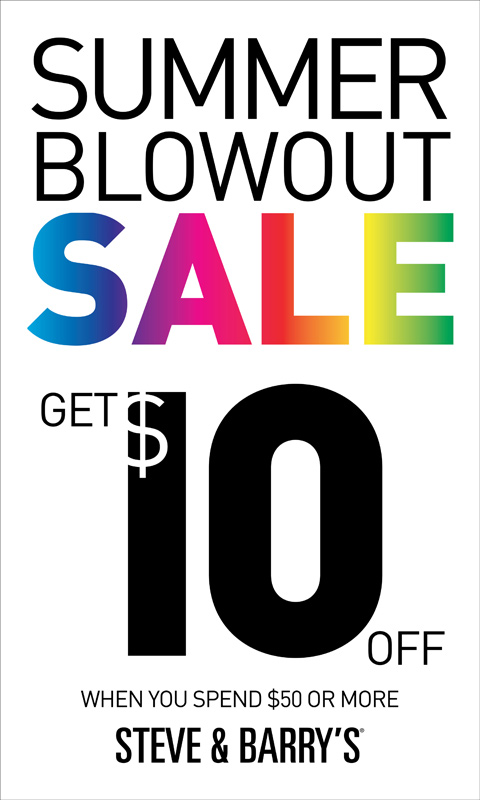 S&B Summer Blowout Sale Poster Type Design